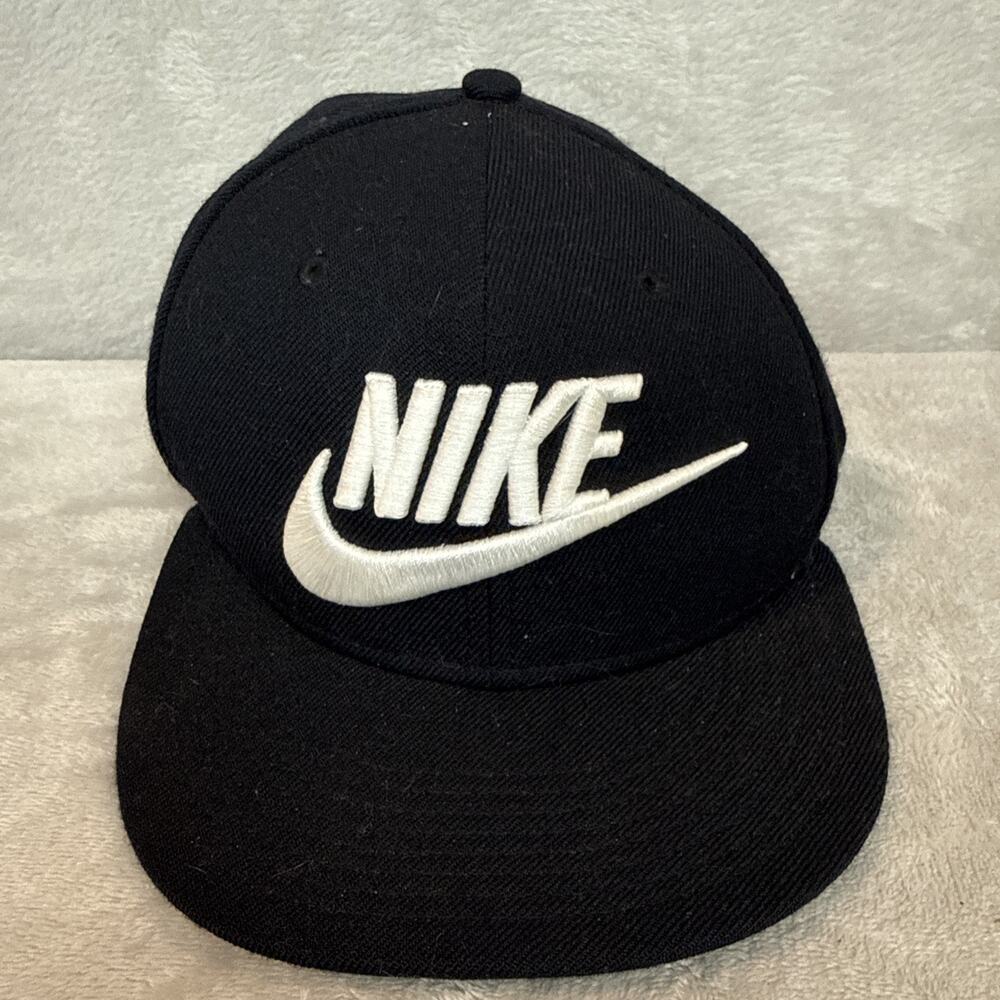 Nike Pro Cap Futura Snapback Hat Black Adjustable Mens Block Letters Logo